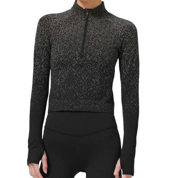 Lululemon Rest Less Cropped 1/2 Zip - Picture 1 of 11